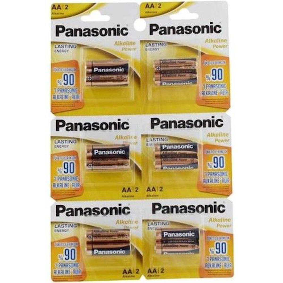 Panasonic LR6 1.5 V Alkalin AA / Kalem Pil 12'li