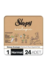 Sleepy Ecologic Premium Plus Organik İnce 24'lü Hijyenik Ped 1 Adet