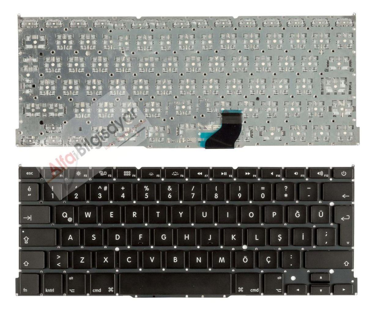 Apple A1502 Türkçe 104 Tuşlu Kablolu Siyah Normal Klavye