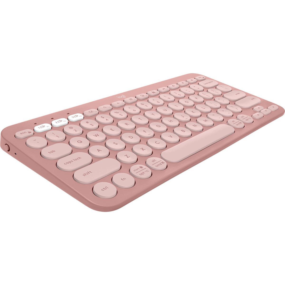 Logitech K380s Türkçe 88 Tuşlu Blue Switch Kablosuz Pembe Mekanik Klavye