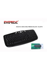 Everest KB-831U Türkçe 104 Tuşlu Kablolu Siyah Mekanik Klavye