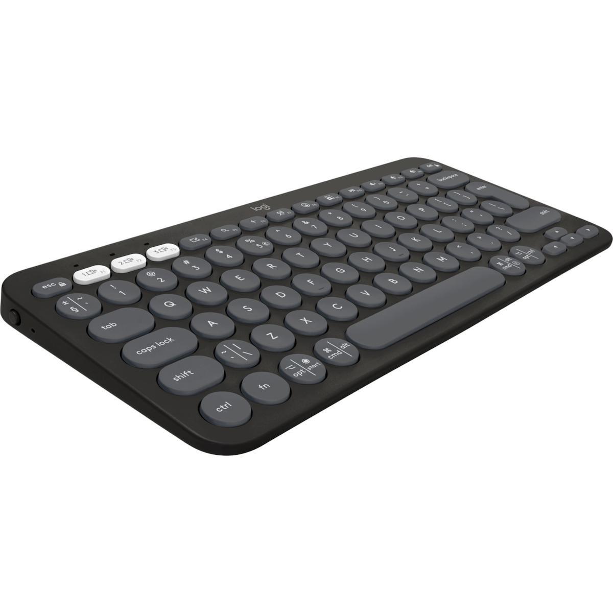 Logitech K380s Türkçe 88 Tuşlu Blue Switch Kablosuz Siyah Mekanik Klavye