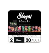 Sleepy Black İnce 20'li Hijyenik Ped 24 Adet