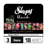 Sleepy Black İnce 18'li Hijyenik Ped 24 Adet