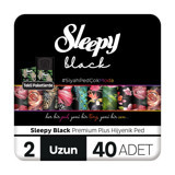Sleepy Black Premium Plus Uzun 40'lı Hijyenik Ped 1 Adet