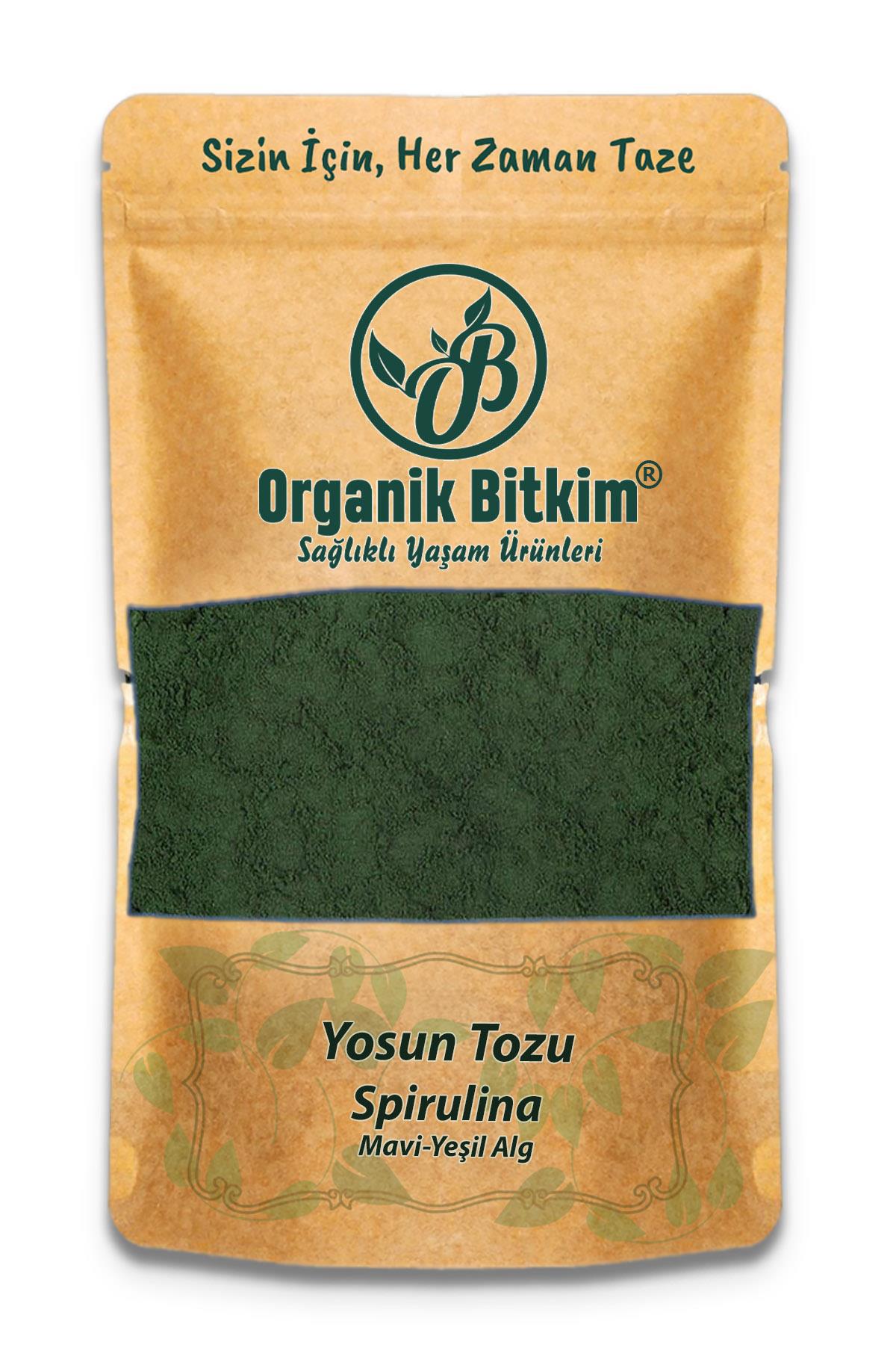 Organik Bitkim Glutensiz Yosun Tozu - Spirulina Toz 50 gr