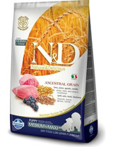 N&D Ancestral Grain Kuzu Etli Yaban Mersinli Yavru Kuru Köpek Maması 12 kg