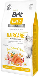 Brit Care Haircare Somonlu - Tavuklu Yetişkin Yaş Kedi Maması 7 kg