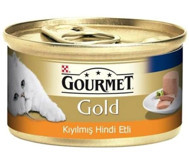 Gourmet Gold Hindi Etli Yetişkin Yaş Kedi Maması 24x85 gr
