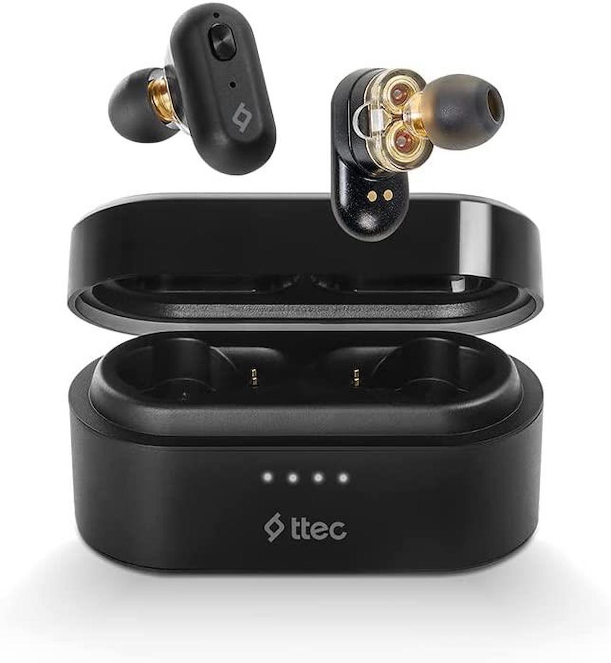 Ttec 2KM127S Airbeat 5.0 Gürültü Önleyici Kulak İçi Bluetooth Kulaklık Siyah