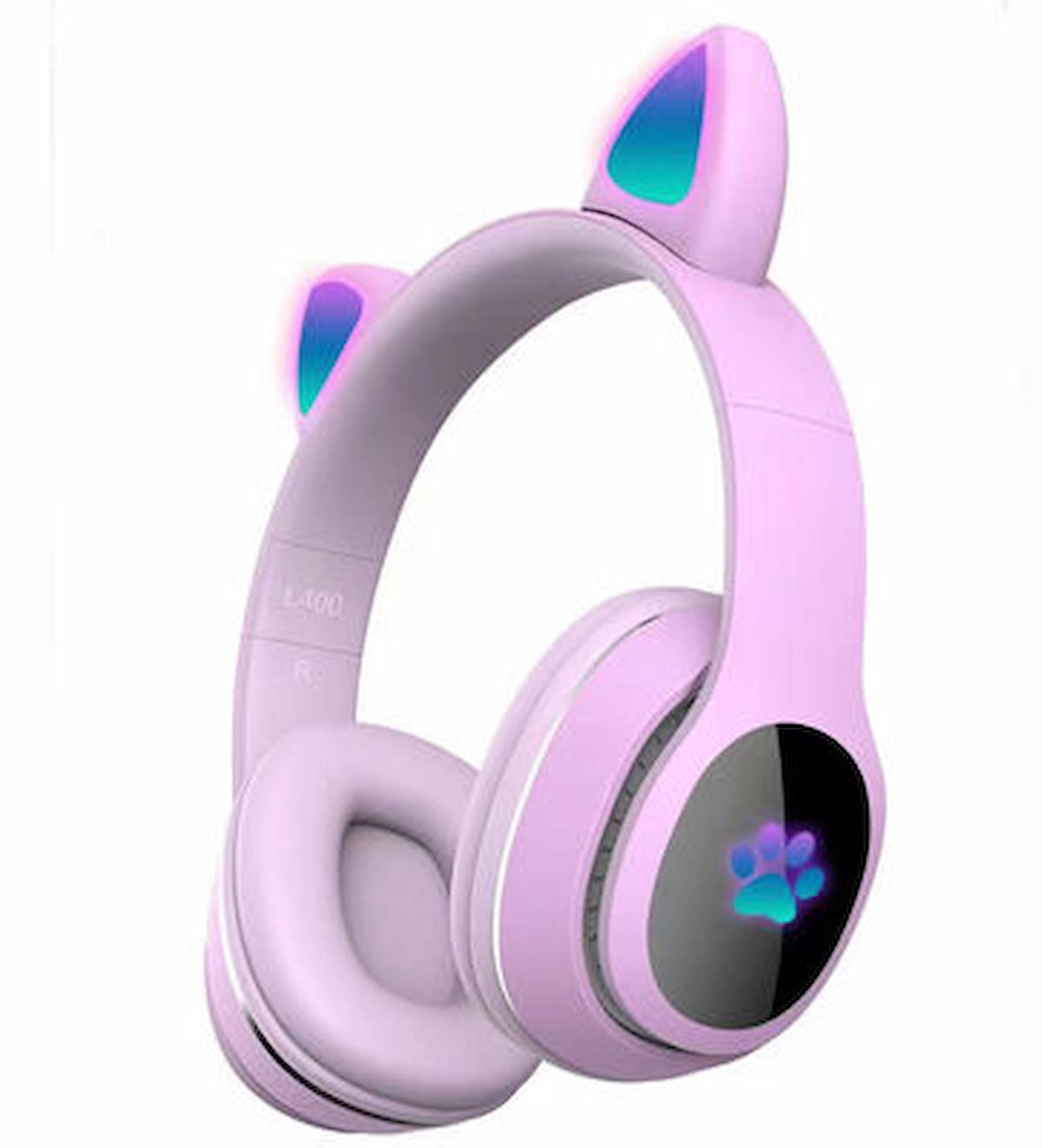 Fuchsia L400 Kablosuz Kulak Üstü Bluetooth Kulaklık Pembe