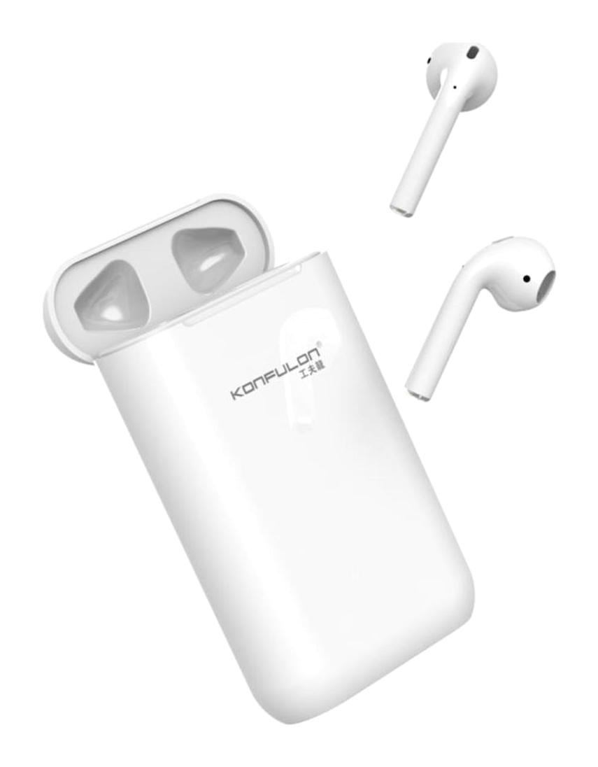 Konfulon BTS08 Kulak İçi Bluetooth Kulaklık Beyaz