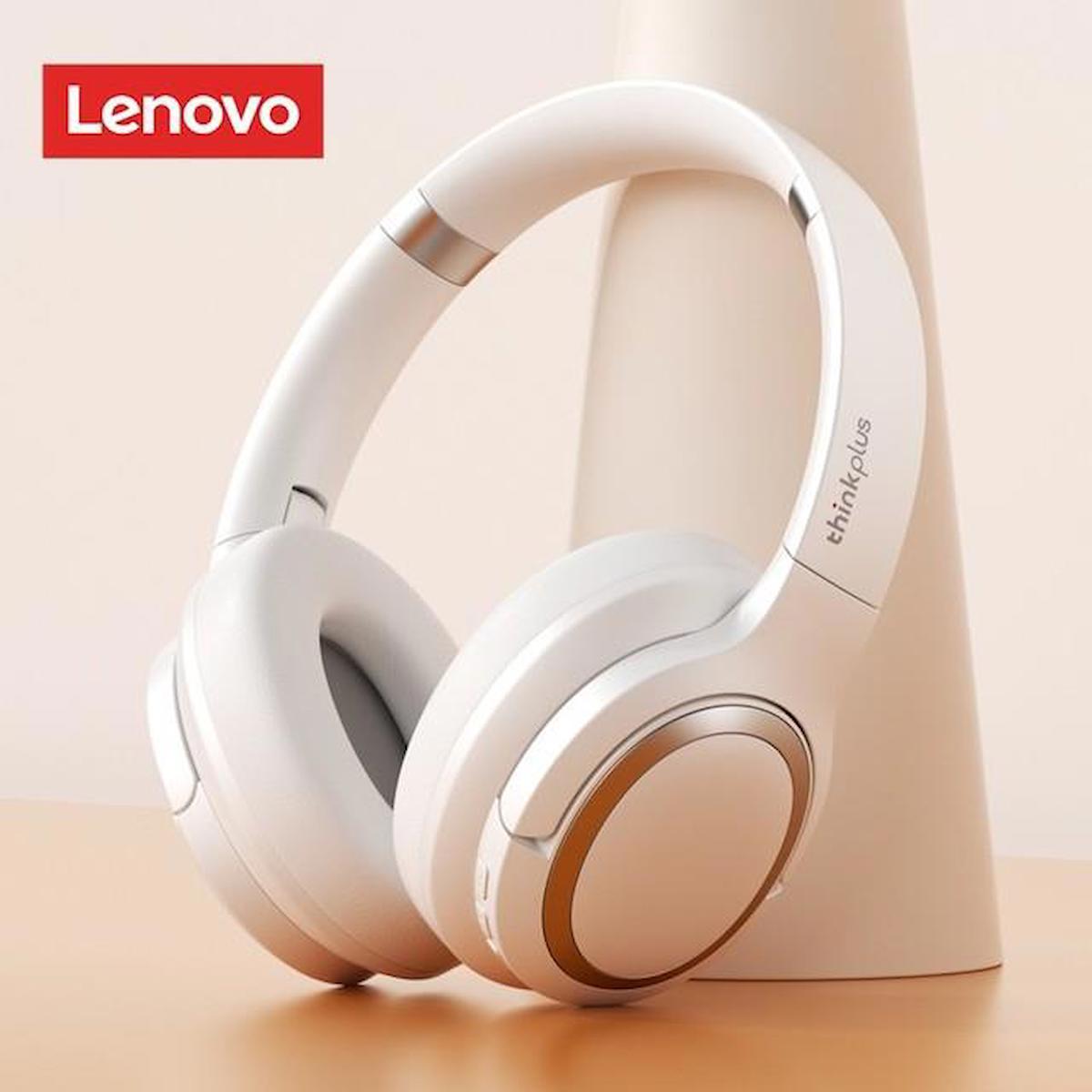 Lenovo Thinkplus TH40 5.0 Kablosuz Kulak Üstü Bluetooth Kulaklık Beyaz
