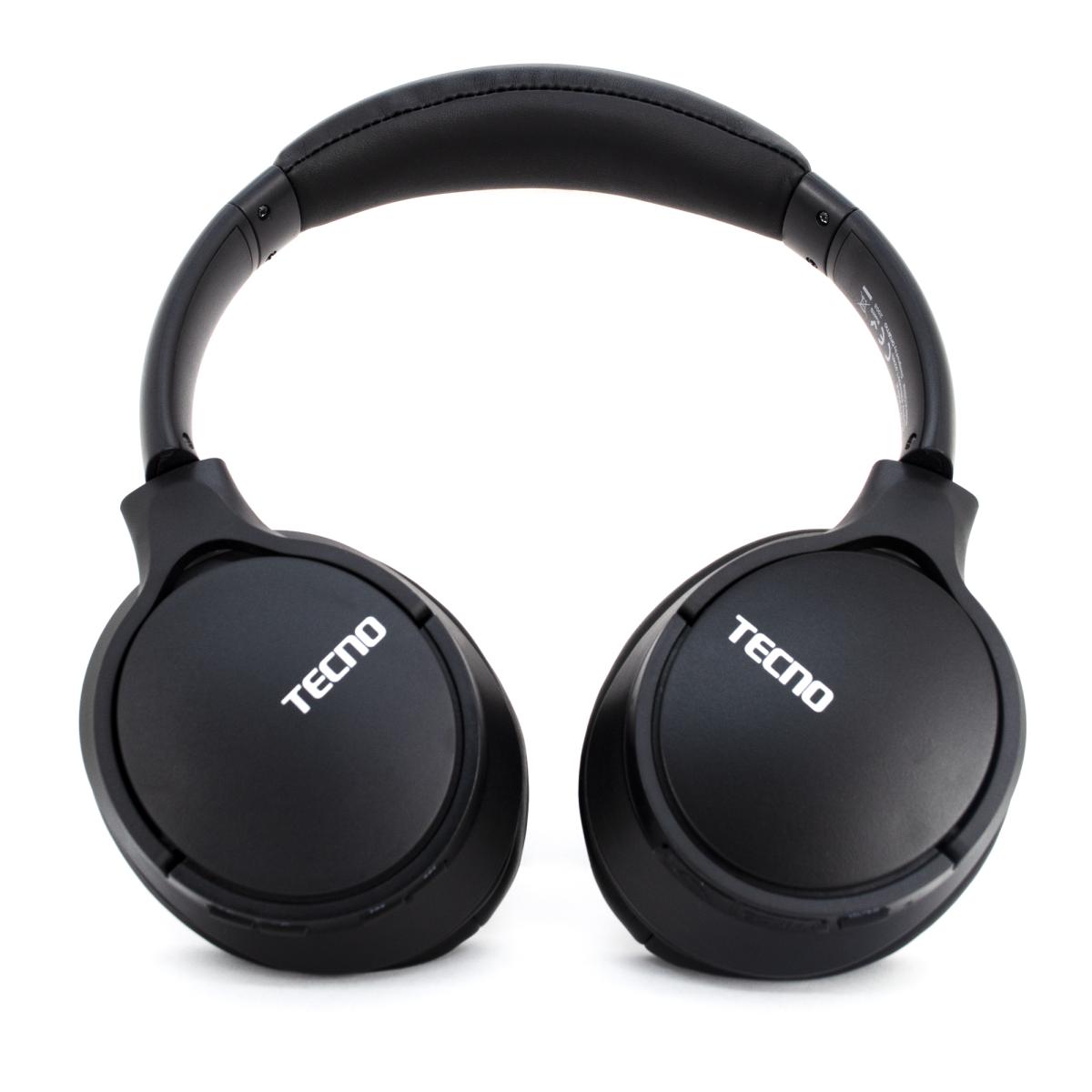 Tecno Camon 15 Gürültü Önleyici Kablosuz Kulak Üstü Bluetooth Kulaklık Siyah