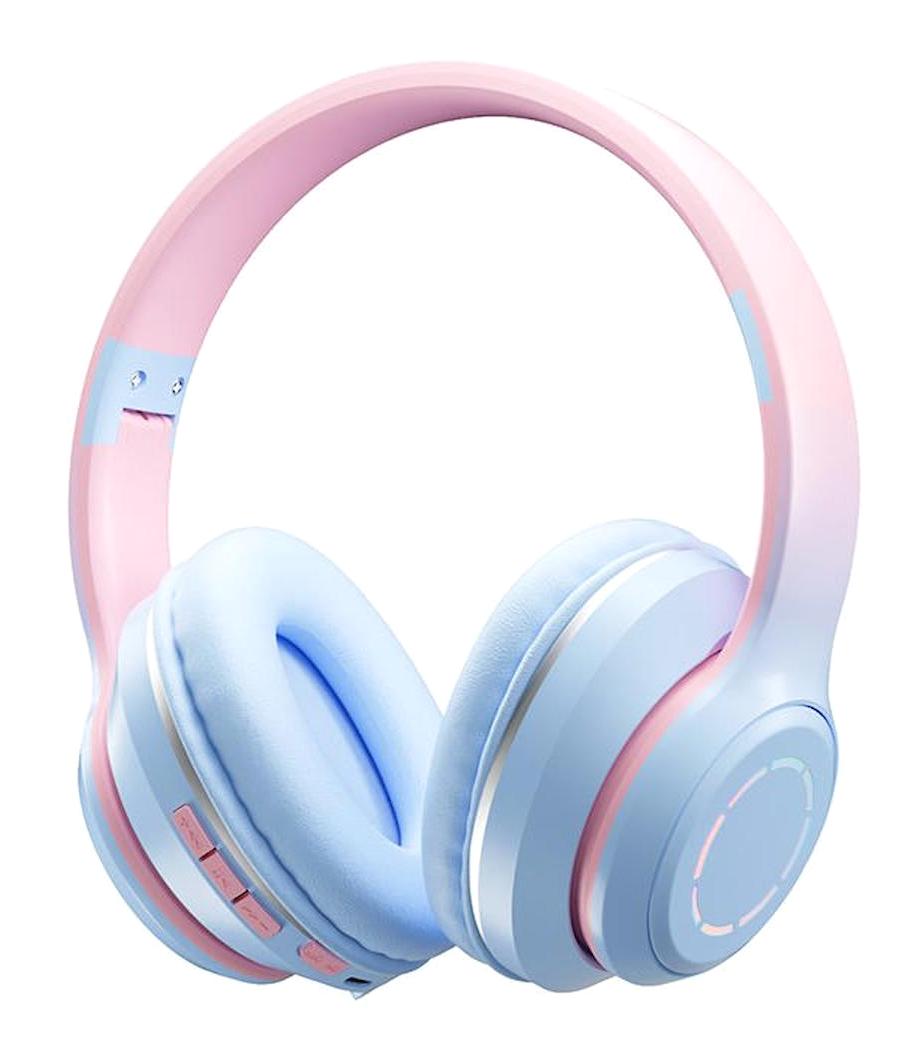 Concord ST99 5.0 Işıklı Kulak Üstü Bluetooth Kulaklık Mavi