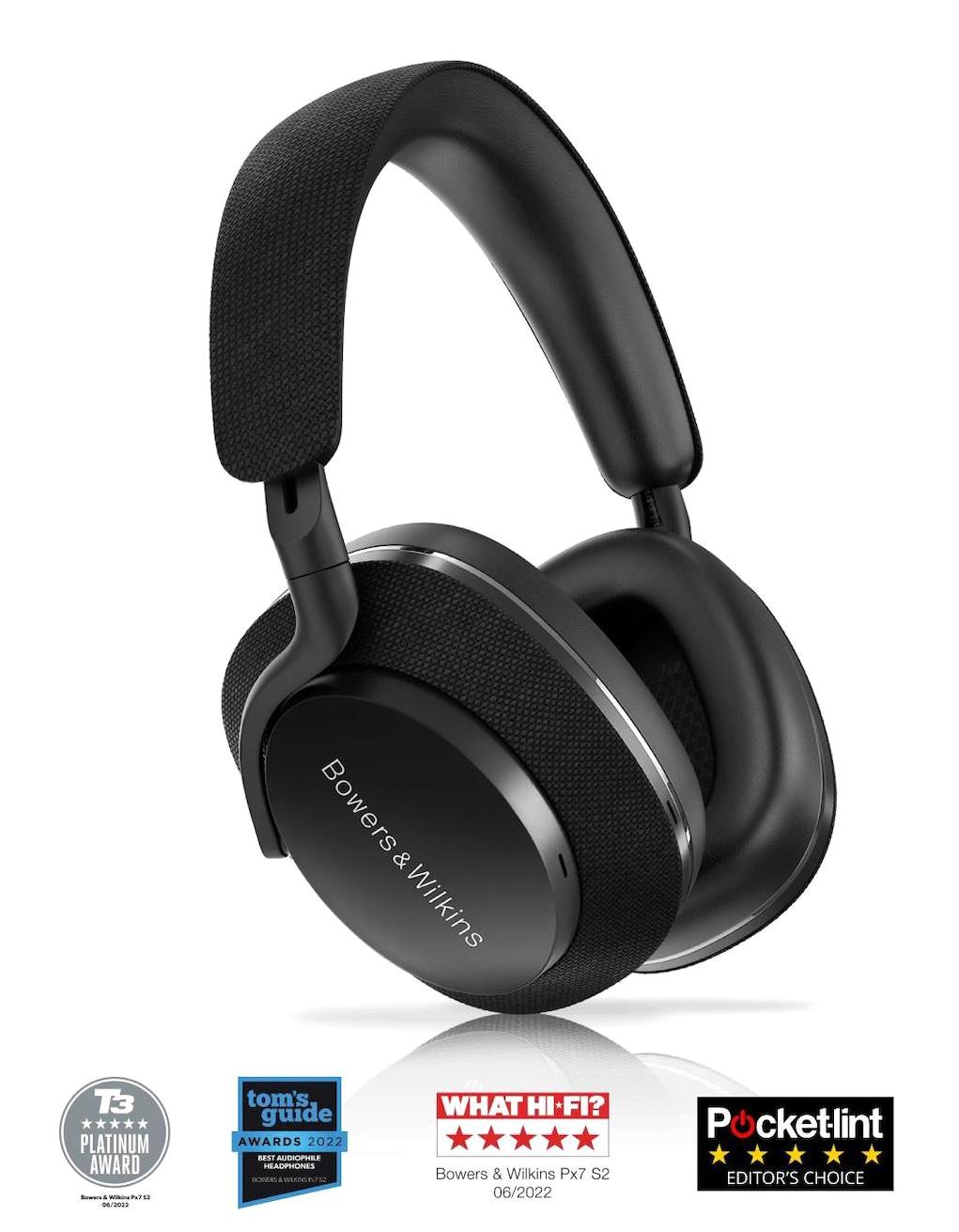 Bowers & Wilkins Px7 S2 5.0 Gürültü Önleyici Kulak Üstü Bluetooth Kulaklık Siyah
