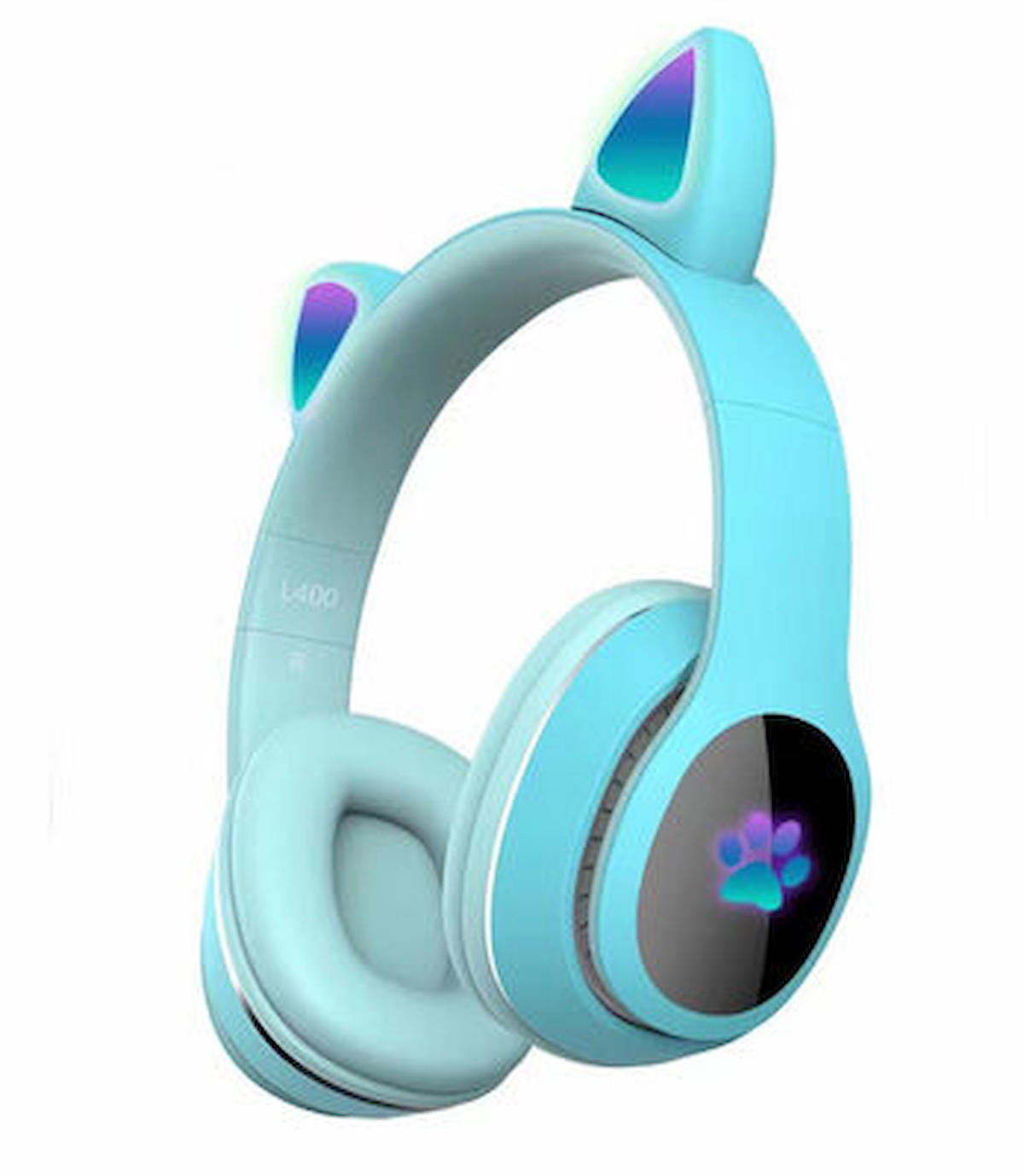 Fuchsia L400 Kablosuz Kulak Üstü Bluetooth Kulaklık Mavi