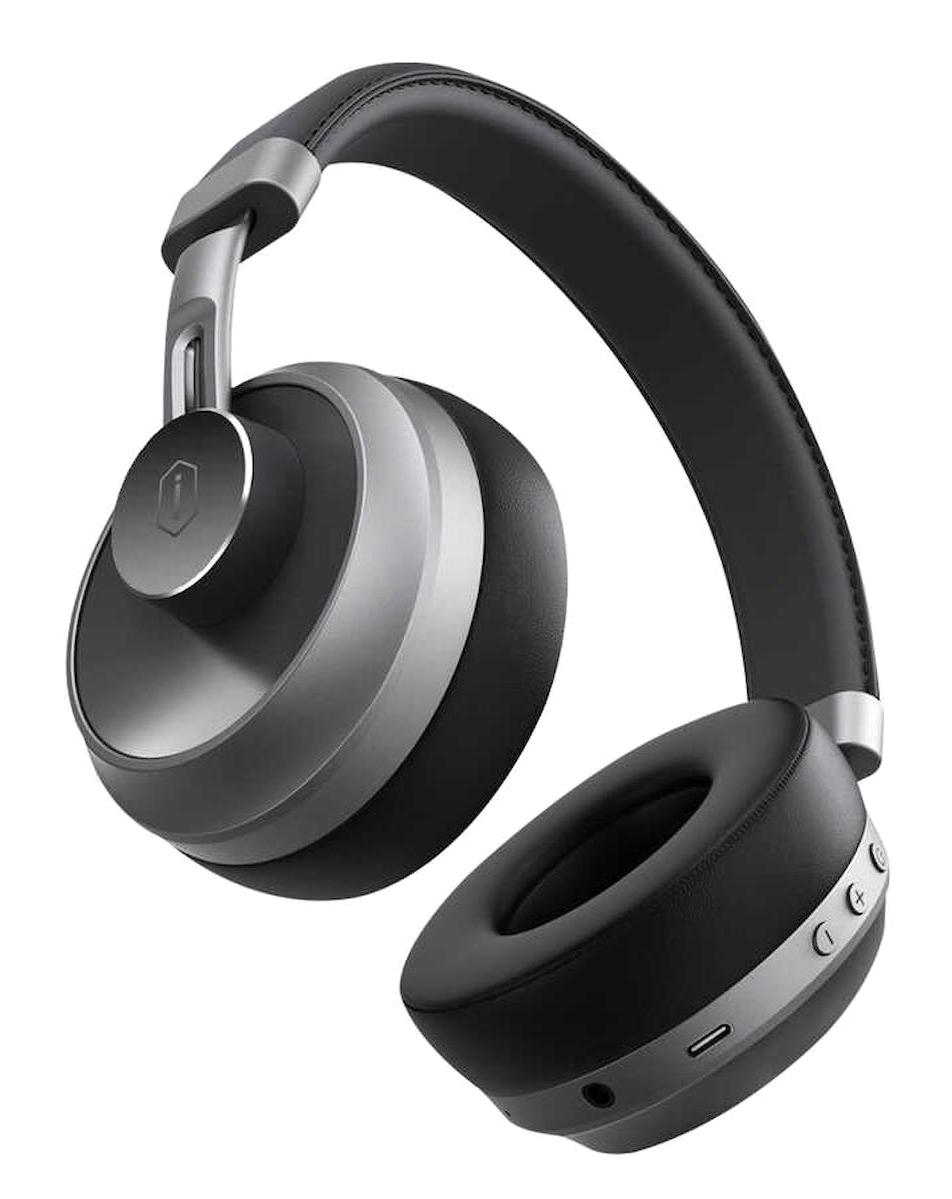 Wiwu Elite WE201 5.0 Gürültü Önleyici Kablosuz Kulak Üstü Bluetooth Kulaklık Siyah