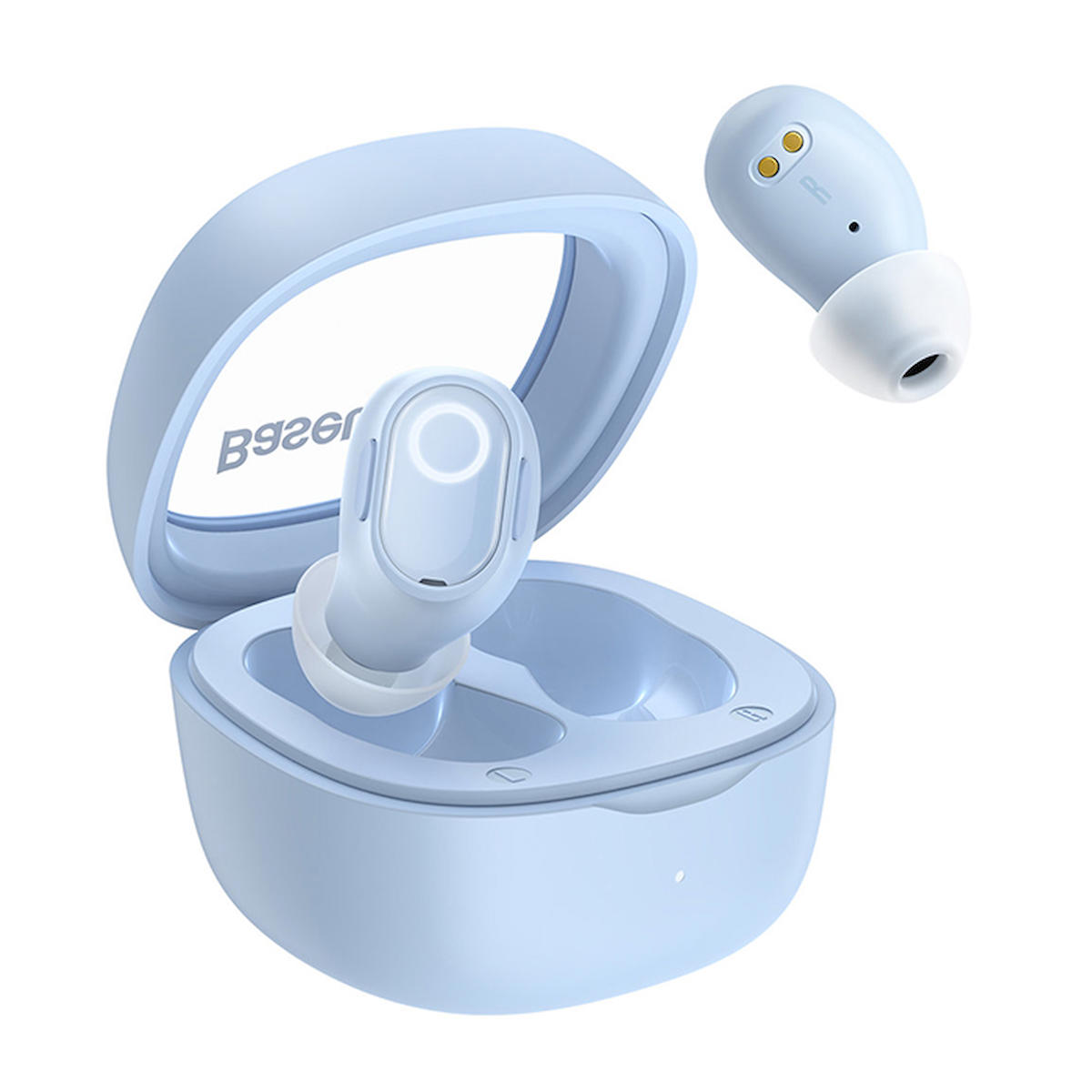 Baseus Bowie WM02 5.3 Gürültü Önleyici Kulak İçi Bluetooth Kulaklık Mavi