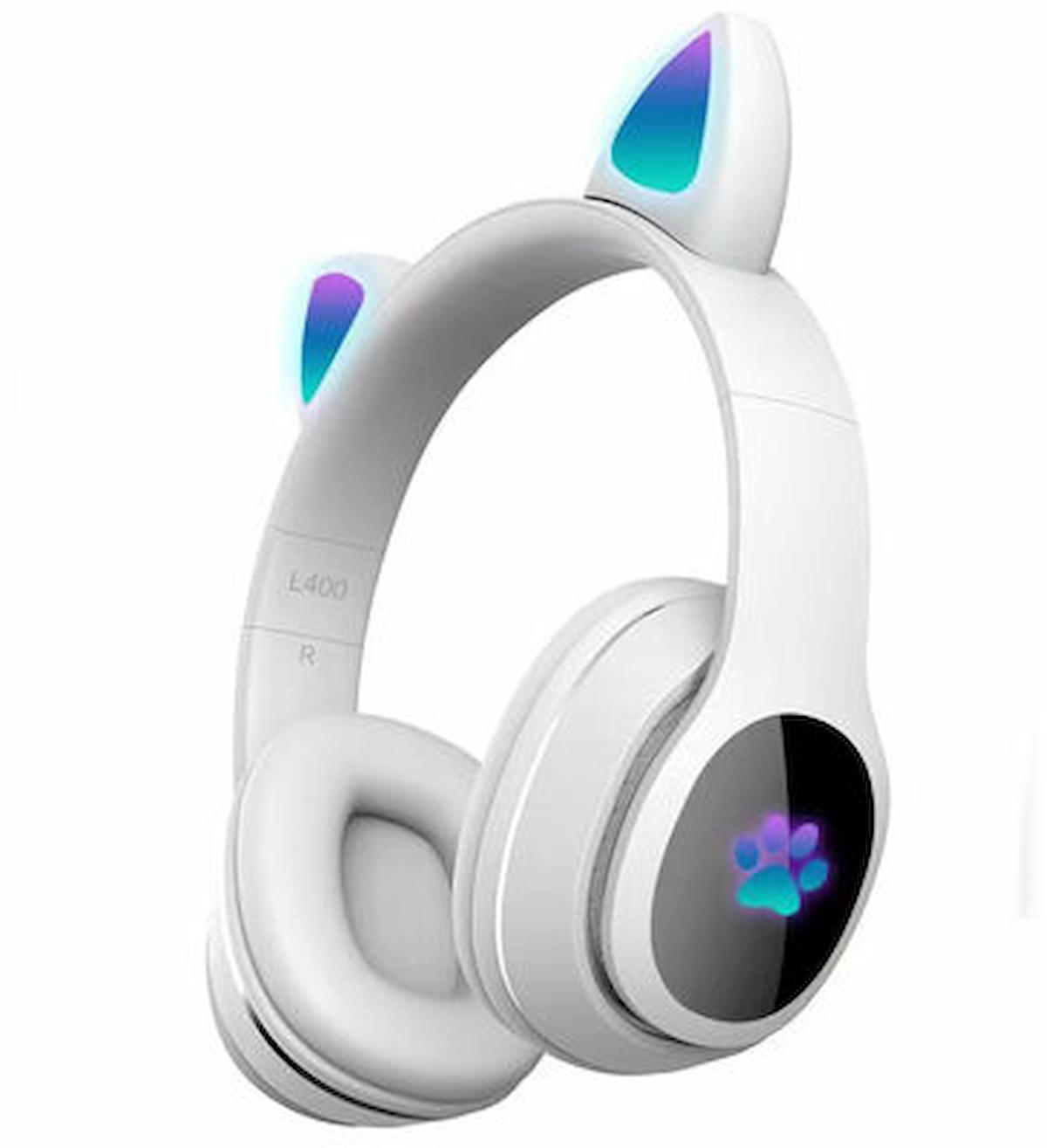 Fuchsia L400 Kablosuz Kulak Üstü Bluetooth Kulaklık Beyaz