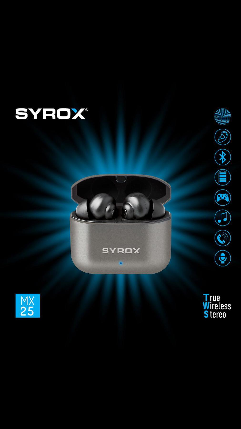 Syrox MX25 5.3 Gürültü Önleyici Kulak İçi Bluetooth Kulaklık Siyah