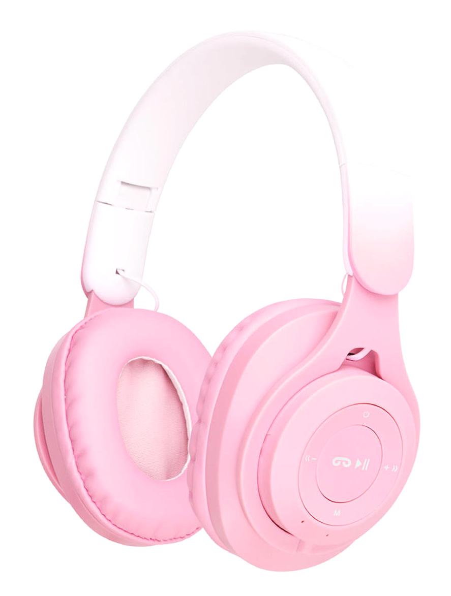 Zore M6 Plus Gürültü Önleyici Kulak Üstü Bluetooth Kulaklık Pembe