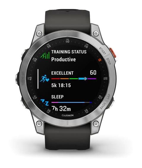 Garmin Epix Su Geçirmez 33.02 mm Silikon Kordon Yuvarlak Erkek Akıllı Saat Gri - Gümüş