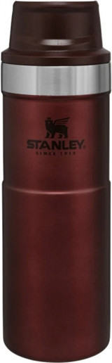 Stanley Klasik Trigger-Action Paslanmaz Çelik 470 ml Bardak Termos Bordo