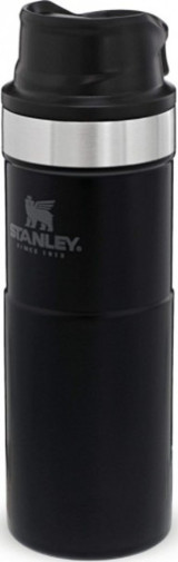 Stanley Klasik Trigger-Action Paslanmaz Çelik 470 ml Bardak Termos Siyah