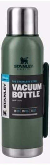 Stanley Adventure Vacuum Bottle Paslanmaz Çelik 1.3 lt Outdoor Termos Yeşil