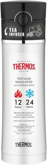 Thermos NS-403 Paslanmaz Çelik 470 ml Bardak Termos Gri