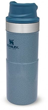 Stanley Klasik Trigger-Action Paslanmaz Çelik 350 ml Bardak Termos Mavi