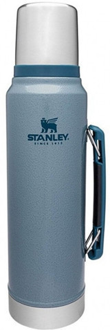 Stanley Klasik Legendary Paslanmaz Çelik 1 lt Outdoor Termos Mavi
