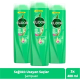 Elidor Superblend ağlıklı Uzayan Saçlar Biotin Argan Yağlı Şampuan 3x400 ml