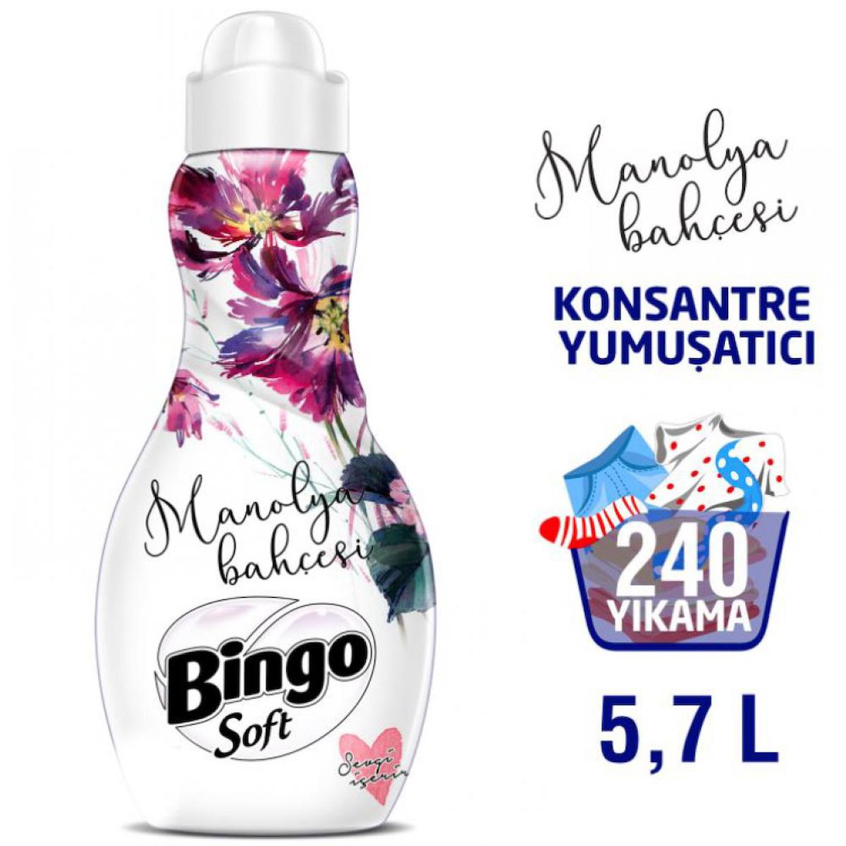 Bingo Soft Manolya 60 Yıkama Yumuşatıcı 4x1.44 lt