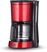 Severın KA 4817 Plastik Filtreli Karaf 1.25 L Hazne Kapasiteli 10 Fincan 1000 W Kırmızı Filtre Kahve Makinesi