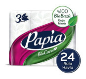 Papia Bio Care 3 Katlı 24'lü Rulo Kağıt Havlu
