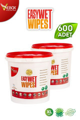 Vebox Easy Wet Wipes Beyaz Sabun Kokulu Kova 300 Yaprak 2'li Paket Islak Mendil