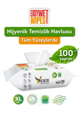 Vebox Easy Wet Wipes 100 Yaprak Yüzey Temizleme Mendili