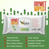 Vebox Easy Wet Wipes 100 Yaprak 5'li Paket Yüzey Temizleme Mendili