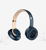 Linktech Hp6 Premium Kulak Üstü Kablosuz Bluetooth Kulaklık Gold - Lacivert