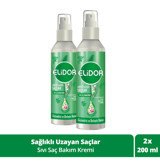 Elidor Sağlıklı Uzayan Saçlar Onarıcı Besleyici Argan Yağı Arjinin Biotin Kadın Saç Kremi 2 x 200 ml