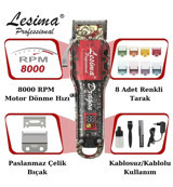 Lesima Ls-1000 Dragon Saç Sakal Kuru Tıraş Makinesi