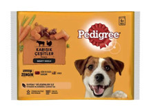 Pedigree Hindili-Kuzu-Sığır Etli Yetişkin Yaş Köpek Maması 100 gr 4'lü