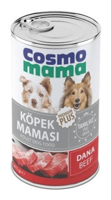 Cosmo Mama Premium Plus Dana Etli Yetişkin Yaş Köpek Maması 415 gr 12'li