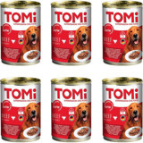 Tomi Sığır Etli Yaş Köpek Maması 400 gr 6'lı