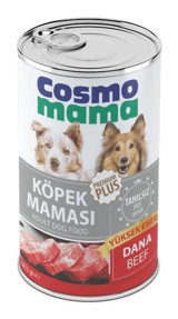 Cosmo Mama Premium Plus Dana Etli Yetişkin Yaş Köpek Maması 415 gr 24'lü