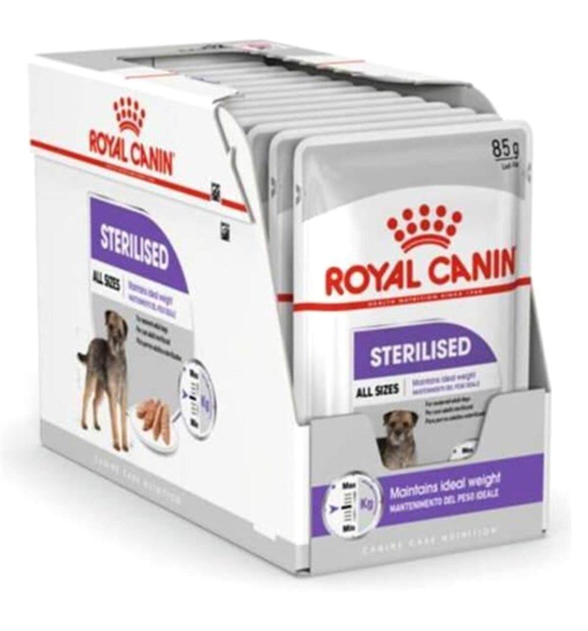 Royal Canin Sterılısed Tavuklu Yetişkin Yaş Köpek Maması 85 gr 12'li