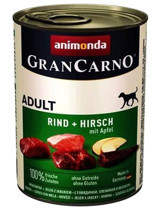 Animonda Gran Carno Geyik Etli-Sığır Etli Yetişkin Yaş Köpek Maması 400 gr