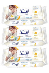 Fibril Baby Sensitive 90 Yaprak 3'lü Paket Islak Havlu